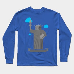 Graphic Statue of Liberty Long Sleeve T-Shirt